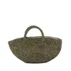 Ibeliv Green Raffia Ela Bag