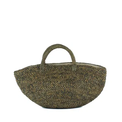 Ibeliv Green Raffia Ela Bag
