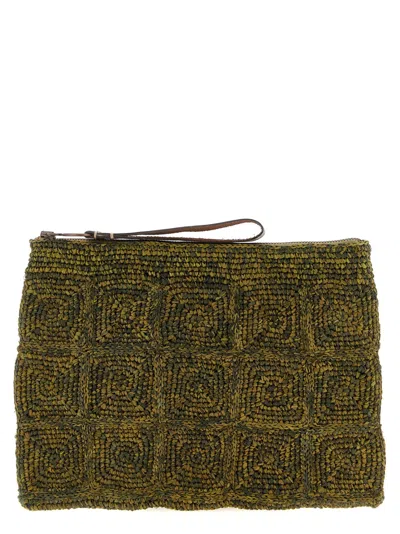 Ibeliv Green Tanala Clutch