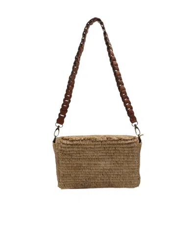 Ibeliv Hafa Braided Strap Shoulder Bag In Brown