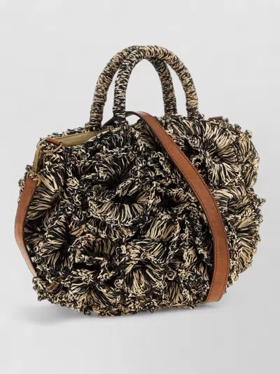 Ibeliv Handbag Textured Design Top Handles Shoulder Strap