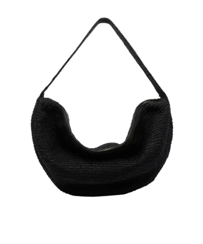Ibeliv Knitted Shoulder Bag In Black