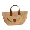 Ibeliv Ladies Beige Laza Ii Raffia Tote Bag In Beige