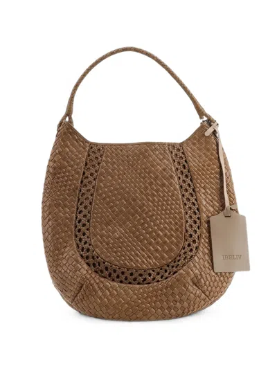Ibeliv Lamia Woven Shoulder Bag In Brown