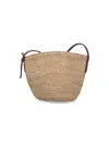 Ibeliv Maika Beige Bucket Bag With Top Closure With Drawstring In Raffia Woman