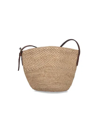 Ibeliv "maika" Bucket Bag In Beige