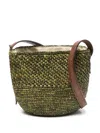 Ibeliv Woven Shoulder Bag In Green