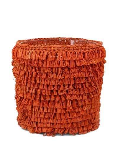 Ibeliv Medium Raffia Scented Candle (290g) In Orange