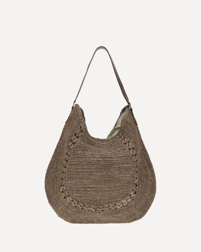 Ibeliv Meva Raffia Shoulder Bag In Brown