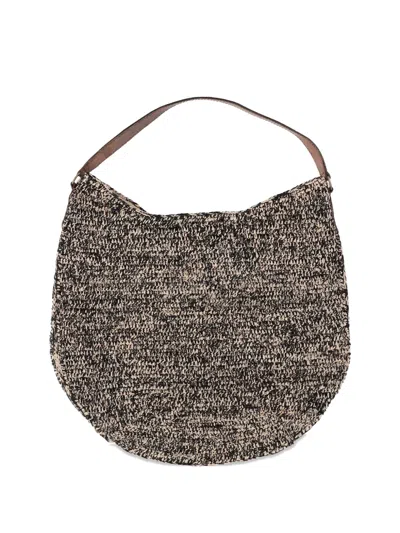 Ibeliv Meva Raffia Shoulder Bag In Multi