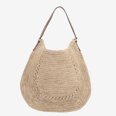 Ibeliv Meva Rafia Tea Bag In Brown