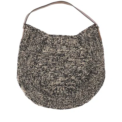 Ibeliv Meva Rafia Tea Bag In Grey