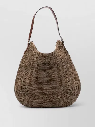 Ibeliv Meva Shoulder Bag Open Top Design In Brown