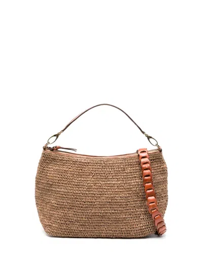Ibeliv Mihaja Raffia Tote Bag In Brown