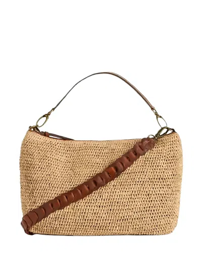Ibeliv Mihaja Raffia Shoulder Bag In Neutral