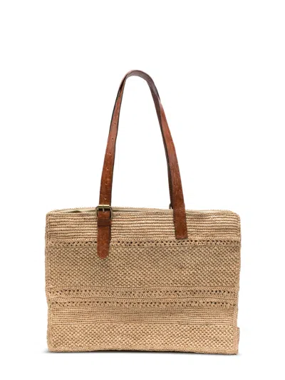 Ibeliv Nomade Raffia Bag In Sand