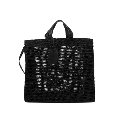 Ibeliv Ocean Magnetic-closure Cross-body Bag In Black