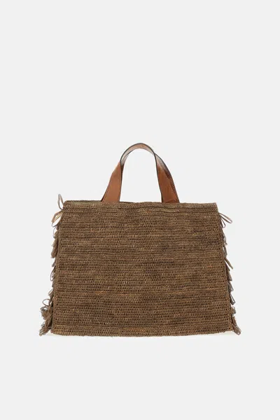 Ibeliv Onja Rafia Bag In Brown