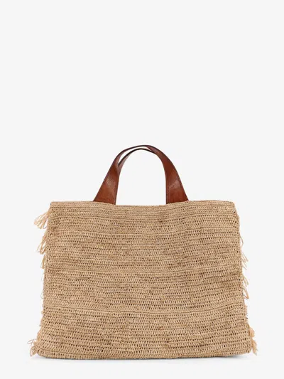 Ibeliv Onja Raffia Shoulder Bag In Sand