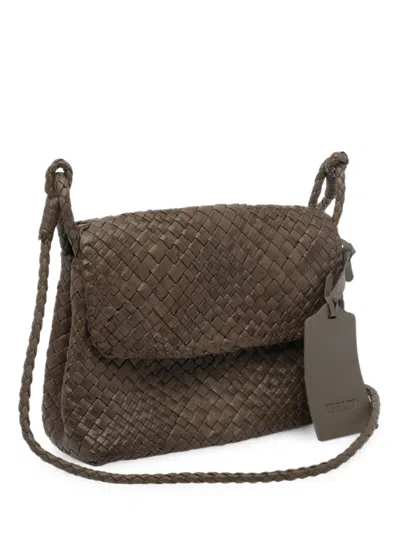 Ibeliv Paris Woven Crossbody Bag In Brown