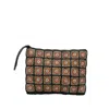 Ibeliv Patterned Woven Clutch Bag In Black