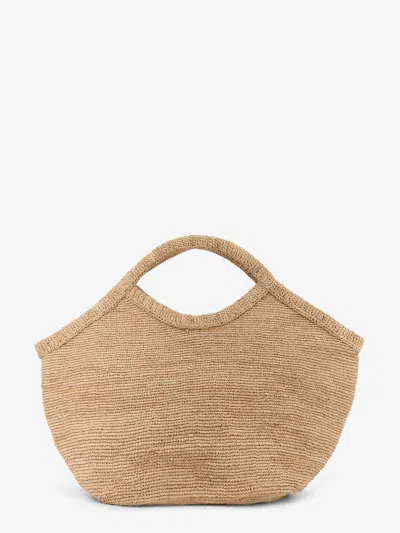 Ibeliv Pure Raffia Shoulder Bag In Sand