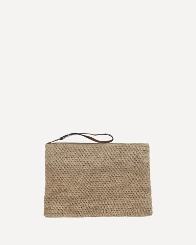 Ibeliv Raffia Ampy Pouch In Sand