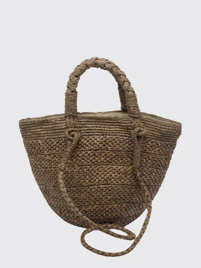 Ibeliv Raffia Arona Bucket Bag In Brown