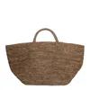 Ibeliv Raffia Woven Handle Tote Bag In Brown