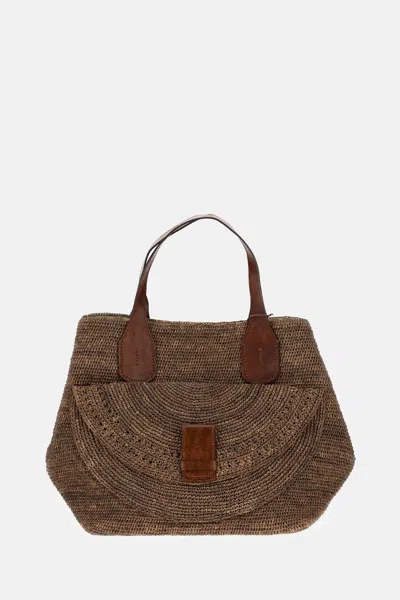 Ibeliv Raffia Tote Bag In Brown
