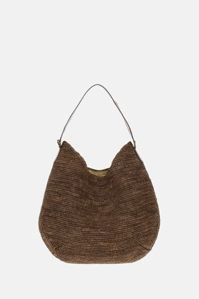 Ibeliv Raffia Tote Bag In Brown