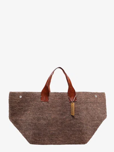 Ibeliv Rafia Elia Handbag In Brown