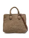 Ibeliv Rary Woven-raffia Tote Bag In Brown