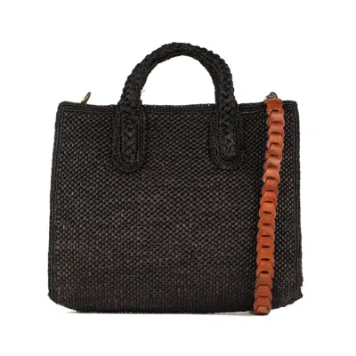 Ibeliv Rary Bag In Black Raffia