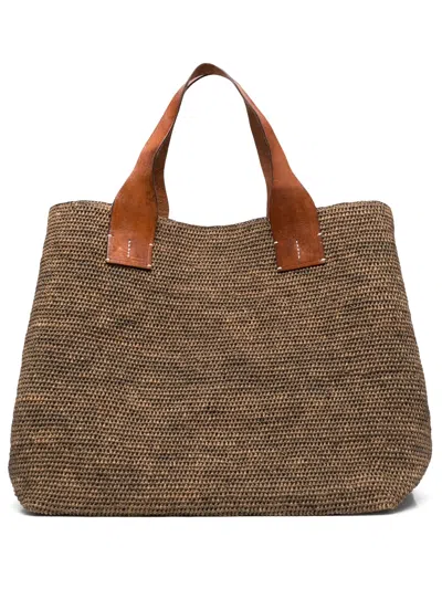 Ibeliv Rio Interwoven Raffia Tote Bag In Multicolor