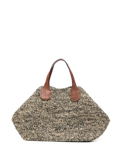 Ibeliv Rio Raffia Handle Tote Bag In Neutral