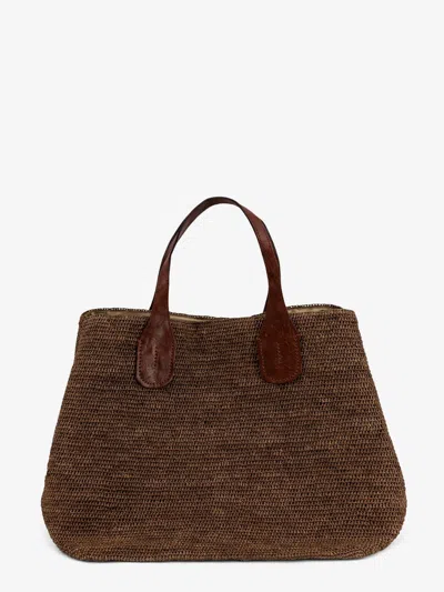 Ibeliv Rio Raffia Shoulder Bag In Brown