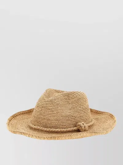 Ibeliv Rodeo Hat Wide Brim Woven Knot In Blue