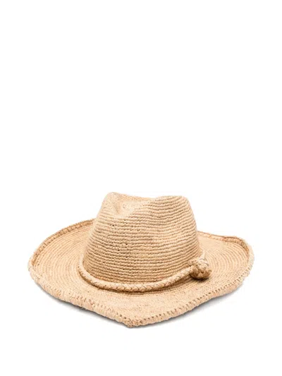 Ibeliv Rodeo Woven Rope Hat In Brown