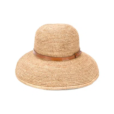 Ibeliv Rova Contrasting Band Hat In Brown