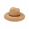 Ibeliv Safari Woven Straw Hat In Metallic