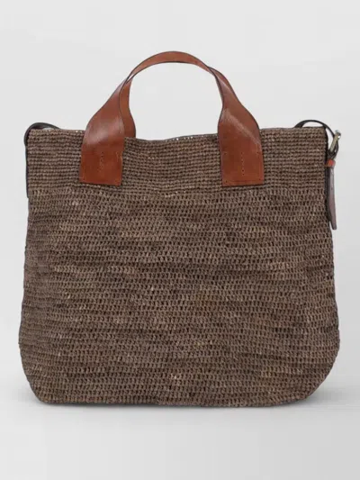 Ibeliv Shoulder Bag Open Top Woven Dual Handles