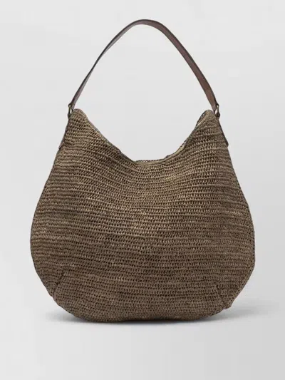Ibeliv Shoulder Bag Open Top Woven Texture