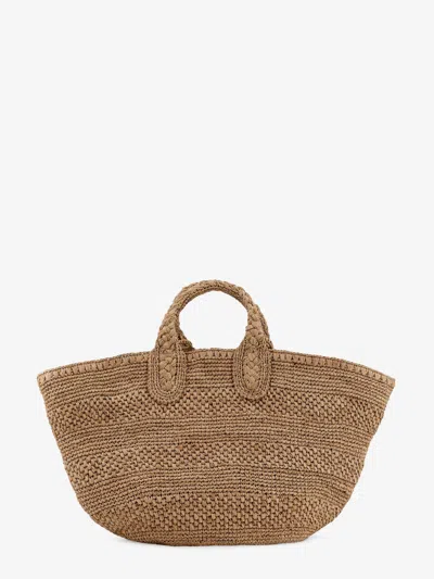 Ibeliv Soma Raffia Crossbody Bag In Beige