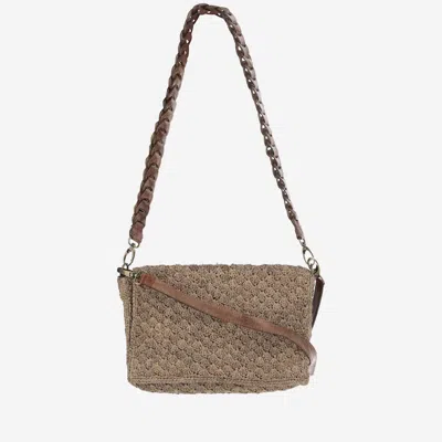 Ibeliv Sonia Bag In Raffia And Leather In Beige