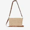IBELIV SONIA BAG IN RAFFIA AND LEATHER