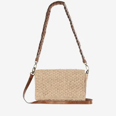 Ibeliv Sonia Bag In Raffia And Leather In Beige