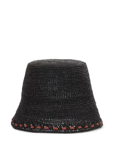 Ibeliv Sopra Raffia Hat In Black