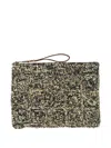 Ibeliv Tanala Clutch Bag Rectangular Shape Wrist Strap In Green