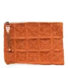 Ibeliv Tanala Woven Clutch In Orange
